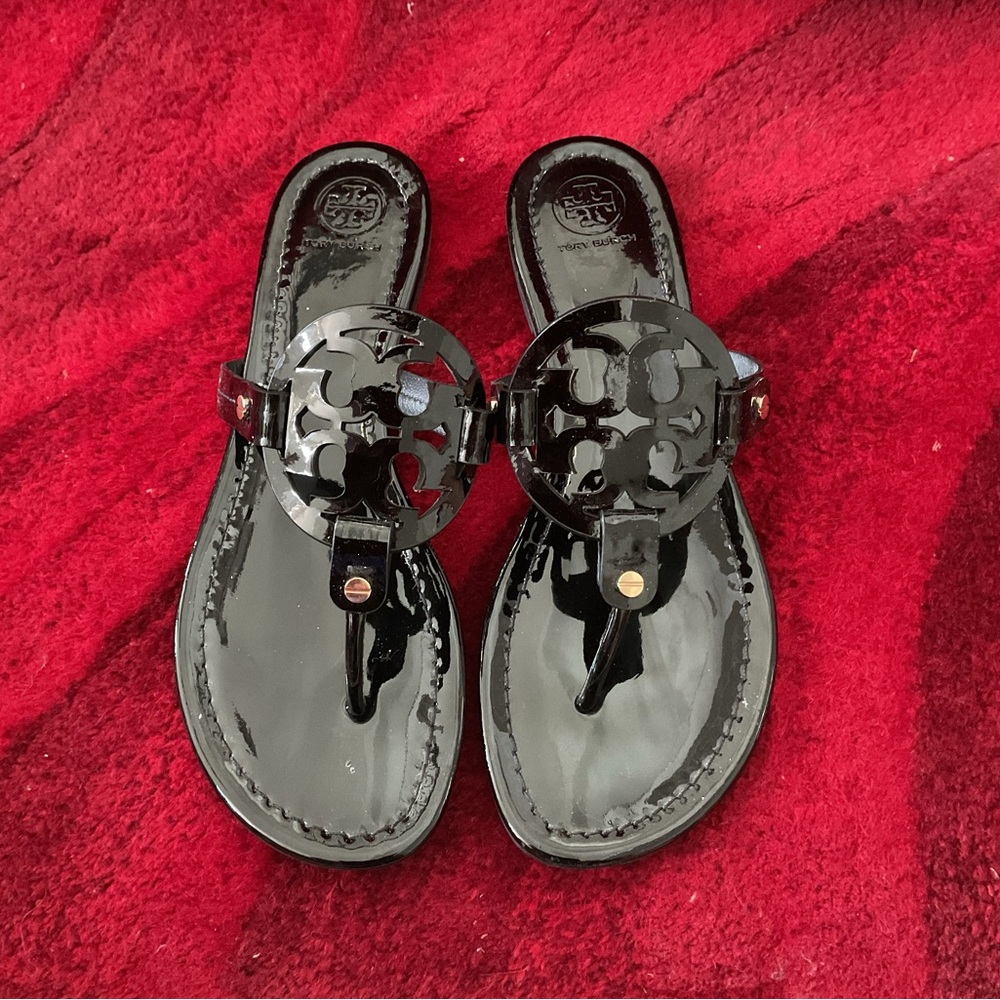 Tory Burch Miller Patent Calf Sandals